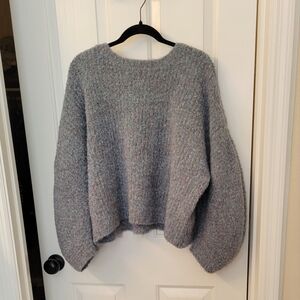 Cozy Gray/Blue Sweater